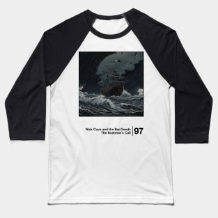 Nick Cave / Minimal Graphic Design Tribute Baseball T-Shirt
